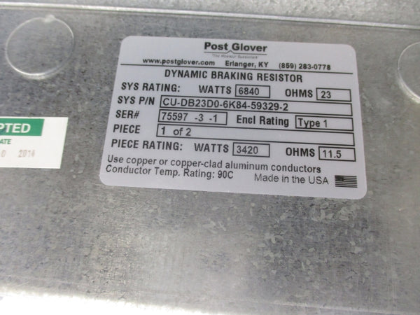 POST GLOVER CUD-B23D0-6K84-59329-2 NSNP