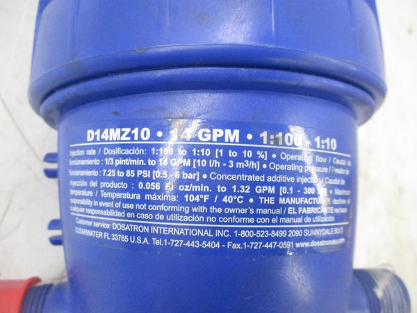 DOSATRON D14MZ10 85PSI UNMP