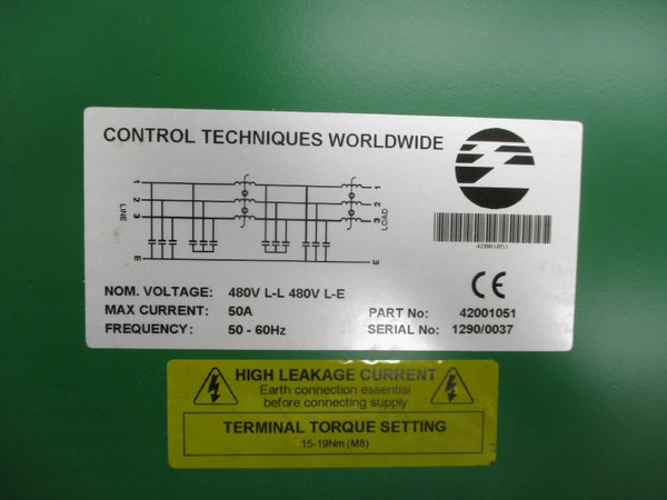 CONTROL TECHNIQUES 42001051 480V 50A NSMP