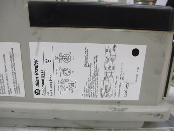 ALLEN BRADLEY 284D-FVD2P3Z-10-CRN-3 SER. C F/W 66.004 24VDC 3.5A (AS PICTURED) UNMP