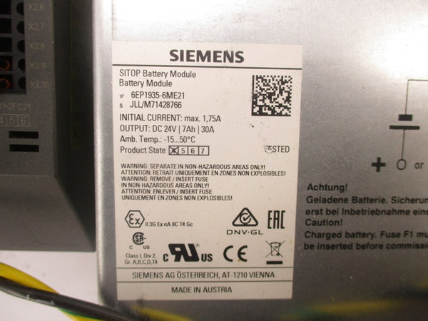 SIEMENS 6AG1307-1KA02-7AA0 24VDC NSNP