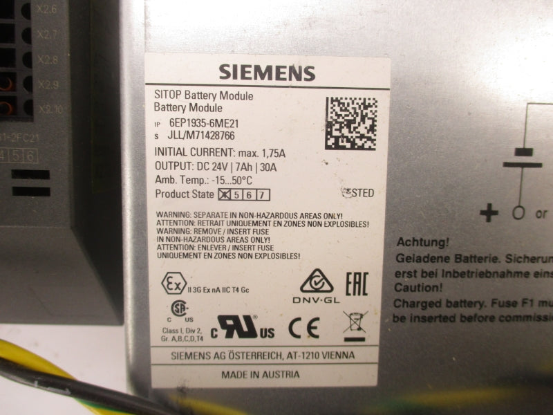 SIEMENS 6AG1307-1KA02-7AA0 24VDC NSNP