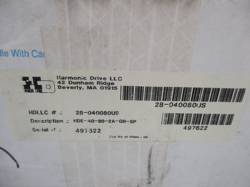 HARMONIC DRIVE HDE-40-80-2A-GR-SP NSMP