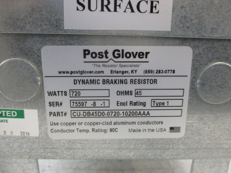 POST GLOVER CU-DB45D0-0720-10200AAA NSNP