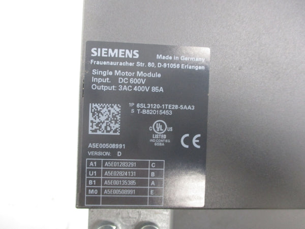 SIEMENS 6SL3120-1TE28-5AA3 600VDC NSNP