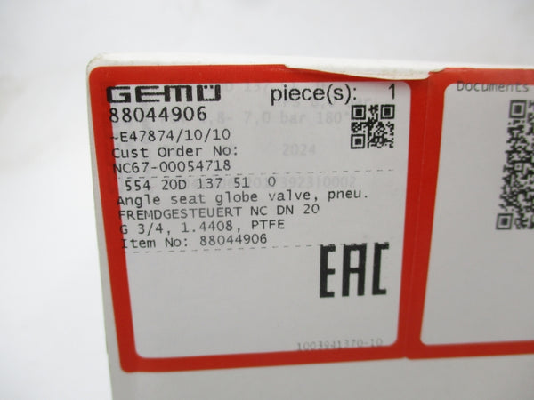 GEMU 554 20D 137 51 0 NSMP