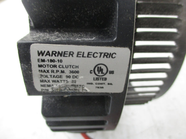 WARNER ELECTRIC EM-180-10 90VDC (AS PICTURED) UNMP