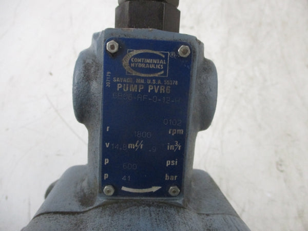 CONTIENTAL HYDRAULICS 6B06-RF-0-12-H 600PSI UNMP