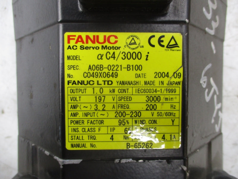 FANUC A06B-0221-B100 197V 3.2A (AS PICTURED) UNMP