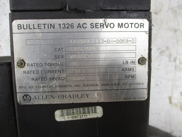 ALLEN BRADLEY 1326-APA3E (AS PICTURED) UNMP