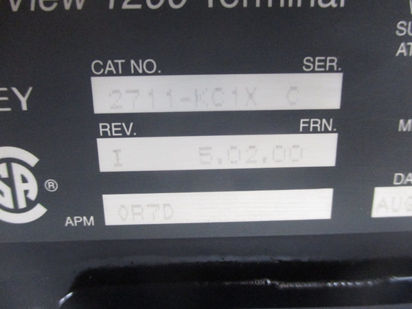 ALLEN BRADLEY 2711-KC1X SER. C REV. I F/W 5.02.00 230VAC (AS PICTURED) UNMP