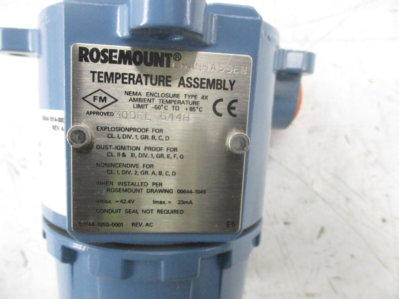 ROSEMOUNT 644HAE5M5F6J6 42.4V NSNP