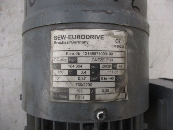 SEW EURODRIVE GNFZE71/3 GN (F) ZE7 1/3 150V 3.4A UNMP