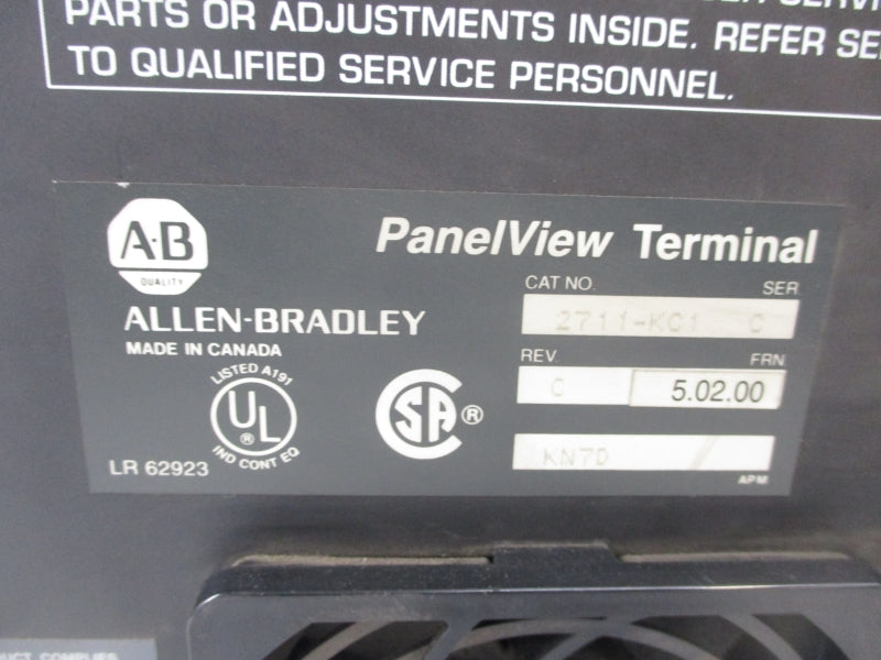ALLEN BRADLEY 2711-KC1 SER. C F/W 5.02.00 230VAC (AS PICTURED) UNMP
