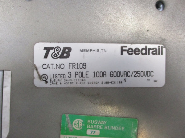 FEEDRAIL FR109 600VAC/250VDC 100A NSNP