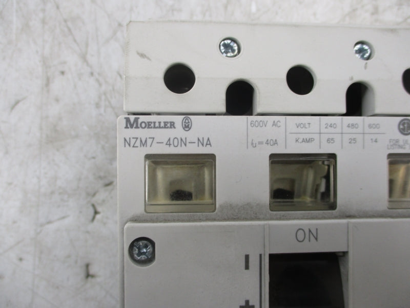 MOELLER NZM7-40N-NA 600VAC 40A NSNP