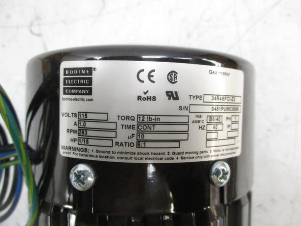 BODINE ELECTRIC 0451 34R48FCI-Z2 115V 1.0A NSMP