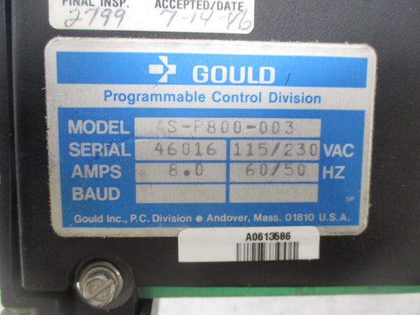 GOULD AS-P800-003 115/230V 8.0A UNMP