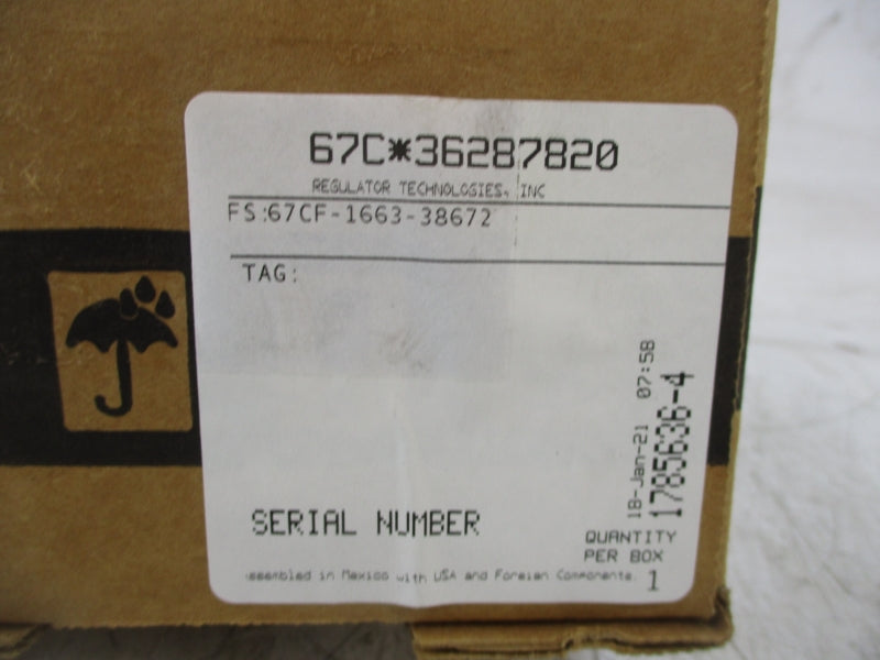 FISHER 67CF-1663-38672 NSMP