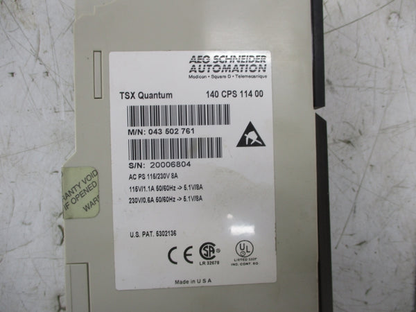 SCHNEIDER 140 CPS 114 00 115V 1.1A NSNP