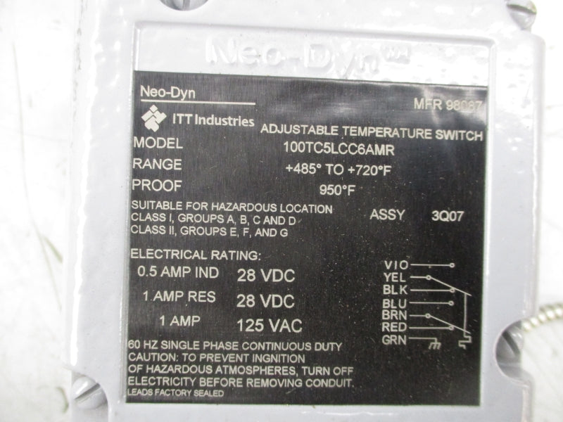 ITT 100TC5LCC6AMR 125VAC 1A (AS PICTURED) UNMP