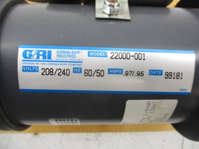 GORMAN-RUPP 22000-001 16130-002 208/240V .97/.95A (AS PICTURED) USMP