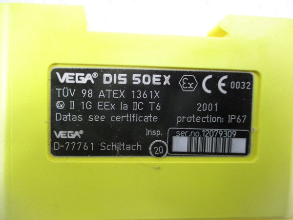 VEGA DIS 50EX TUV 98 ATEX 1361X NSMP