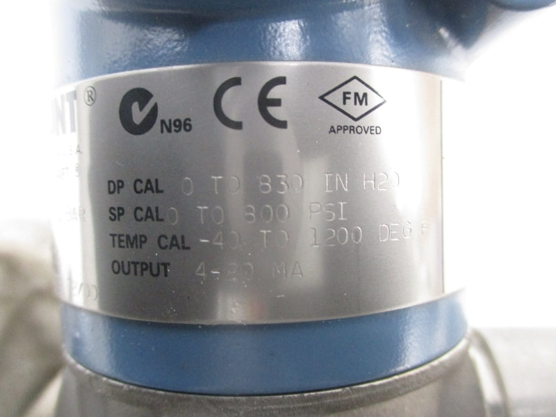 ROSEMOUNT 3095MA3CAAA10AA0100B 11-55VDC 800PSI UNMP
