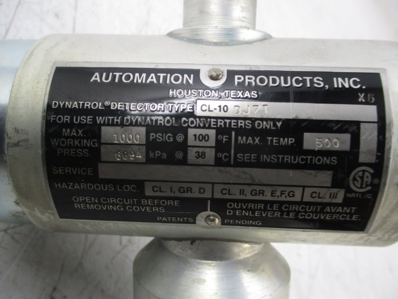 AUTOMATION PRODUCTS CL-10DJ7-T 1000PSI (AS PICTURED) NSNP