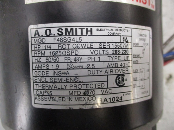 AO SMITH F48SG4L5 208-230V 1.9A (AS PICTURED) UNMP