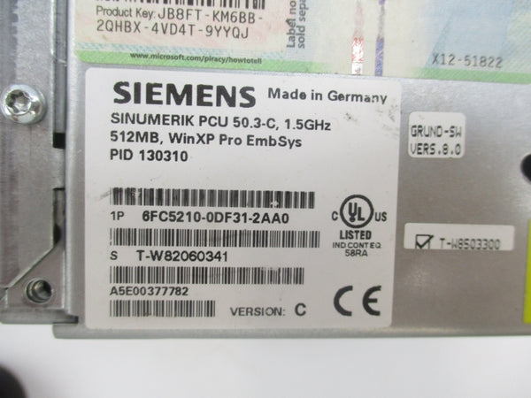 SIEMENS 6FC5210-0DF31-2AA0 24VDC NSNP