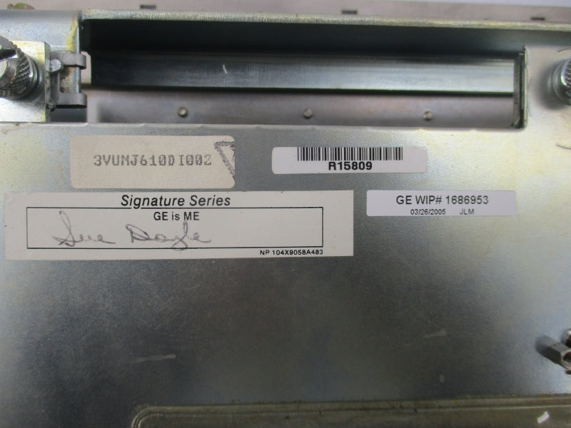 GENERAL ELECTRIC 3VUMJ610DI002 115/230VAC NSNP
