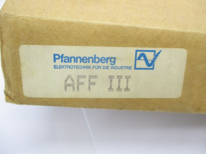 PFANNENBERG AFF III NSMP