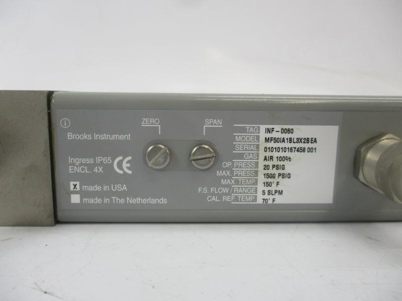 BROOKS INSTRUMENT MF50IA1BL3X2BEA 20PSI NSNP
