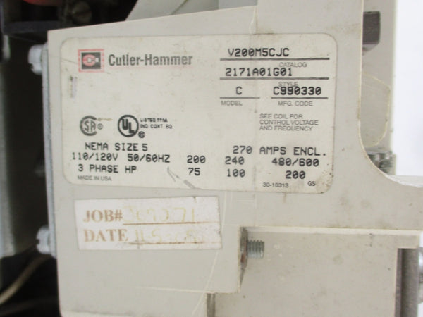 CUTLER-HAMMER V200M5CJC 110/120V NSNP