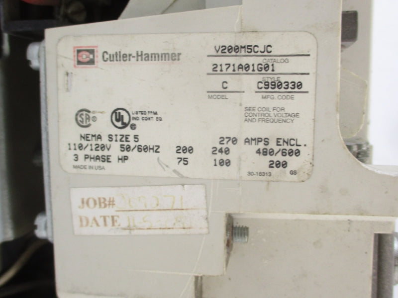 CUTLER-HAMMER V200M5CJC 110/120V NSNP