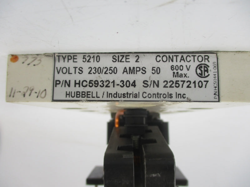 HUBBELL HC59321-304 230/250V 50A UNMP