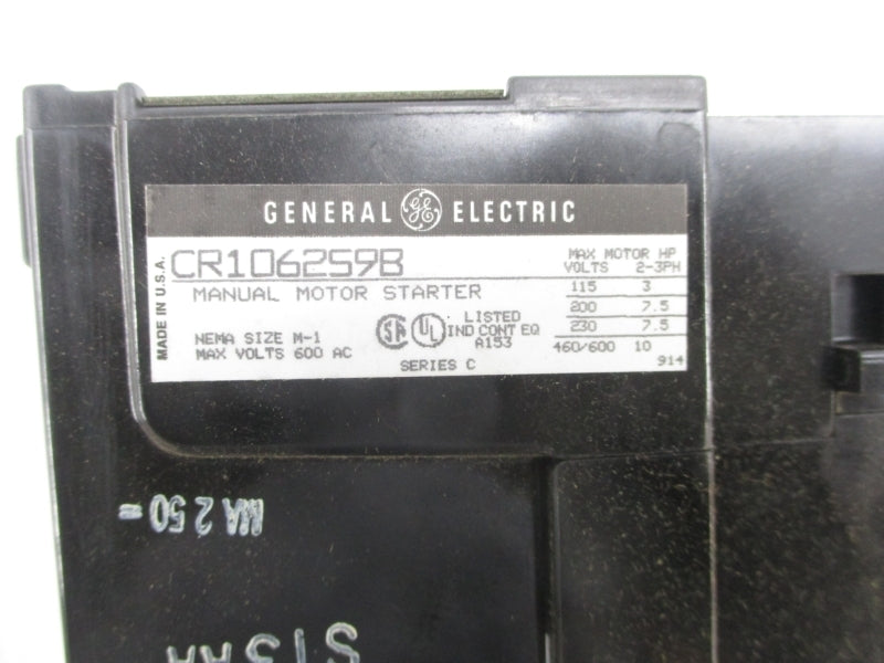 GENERAL ELECTRIC CR1062S9B SER. C 460/600VAC NSMP