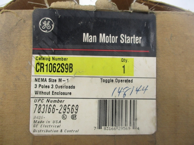 GENERAL ELECTRIC CR1062S9B SER. C 460/600VAC NSMP