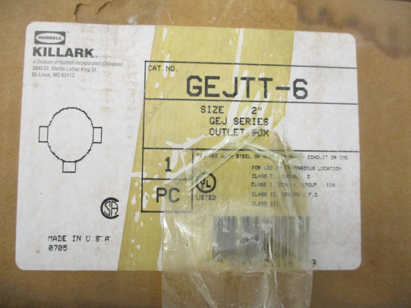 HUBBELL GEJTT-6 2" NSMP