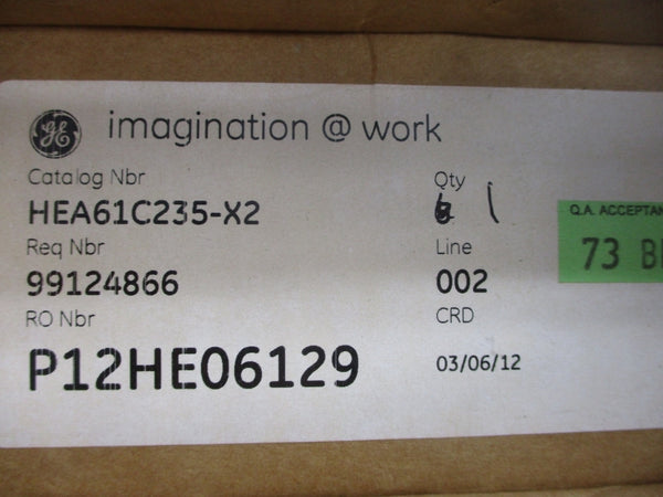 GENERAL ELECTRIC 12HEA61C235X2 125V NSMP