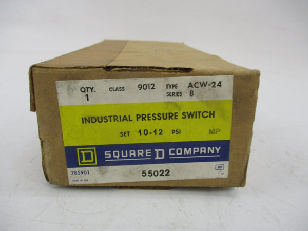 SQUARE D 9012 ACW-24 SER. B 115-600V 10A 1-20PSI NSMP