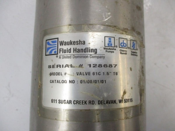 WAUKESHA VALVE 61C 1.5" T6 01/06/01/01 UNMP