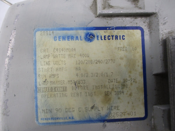 GENERAL ELECTRIC C4S40M0A4 120/208/240/277V 4.0/2.3/2.0/1.7A UNMP