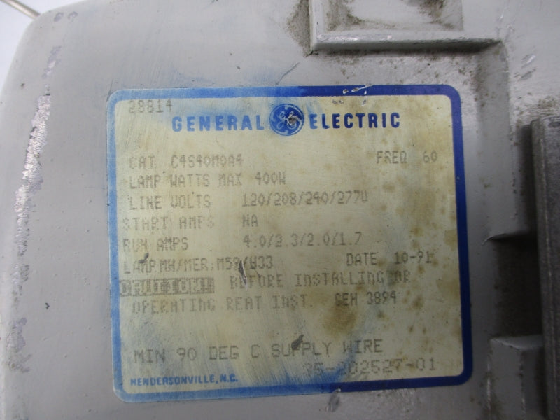 GENERAL ELECTRIC C4S40M0A4 120/208/240/277V 4.0/2.3/2.0/1.7A UNMP