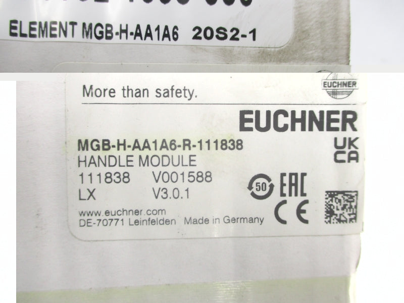 EUCHMER MGB-H-AA1A6-R-111838 111838042542 S/W3.0.1 NSMP