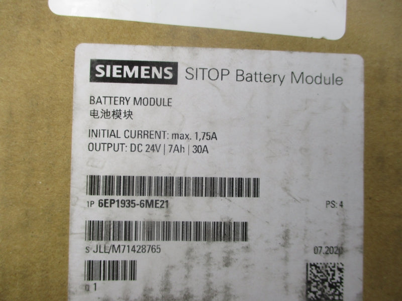 SIEMENS 6EP1935-6ME21 24VDC 30A (AS PICTURED) NSMP
