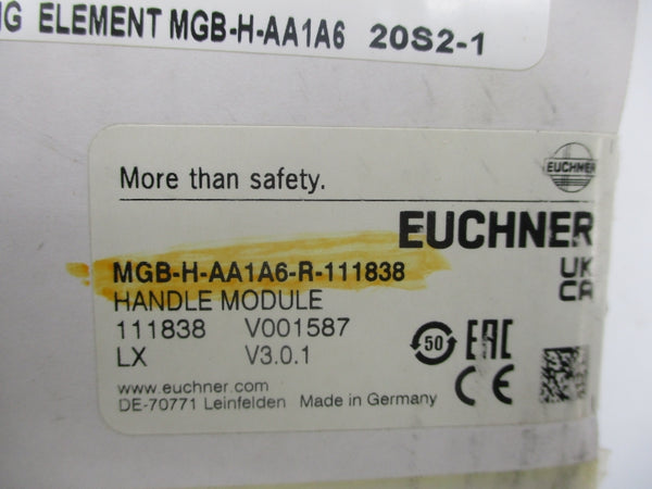 EUCHNER MGB-H-AA1A6-R-111838 111838 042540 V3.0.1 NSMP