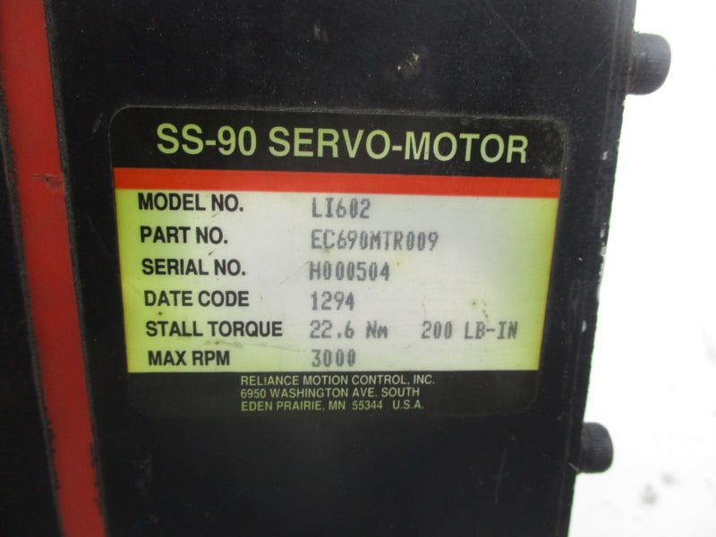 RELIANCE MOTION LI602 EC690MTR009 NSNP