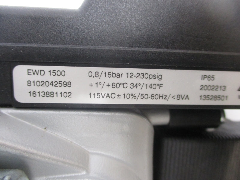 ATLAS EWD 1500 8102042598 115VAC 12-230PSI NSNP